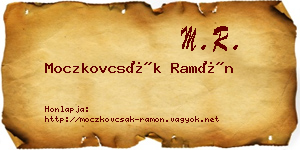 Moczkovcsák Ramón névjegykártya
